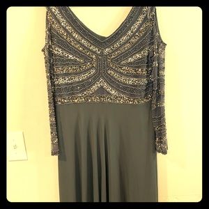 Adrianna Papell dress w/beading & cutout sleeves